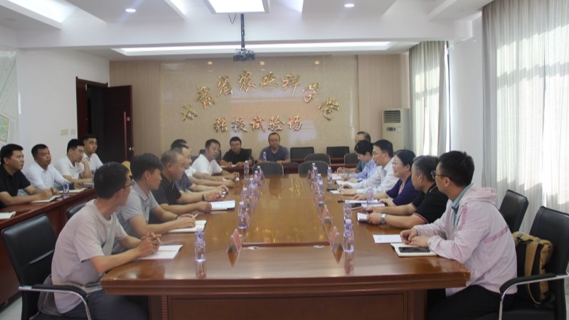 上海市農業科學院副院長趙志輝一行來張掖試驗站（場）調研交流